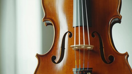 Classic Violin with Rich Mahogany Finish Displayed Elegantly