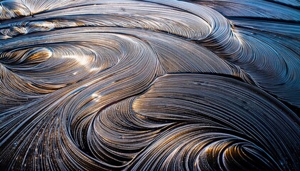 intricate patterns of soap foam create mesmerizing visual effect