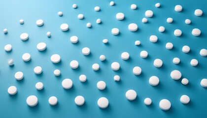 minimalist light blue background with small white circles representing simplicity and clarity