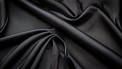 black woven fabric
