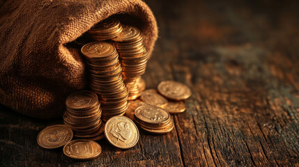 ncreasing of coins stacking with medical bag for medical expense and treatment growth from inflation every year , AI Generative