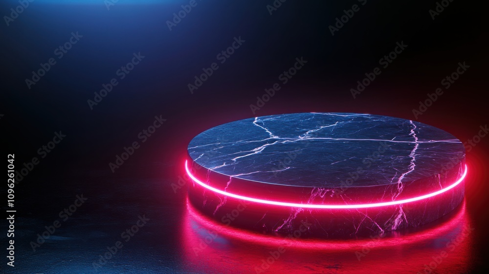Aufkleber dynamic neon platform for creative showcases studio setup digital art environment