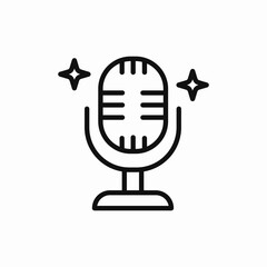 microphone voice icon sign vector