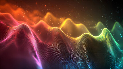 Colorful Digital Wave Patterns