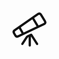 telescope science icon sign vector