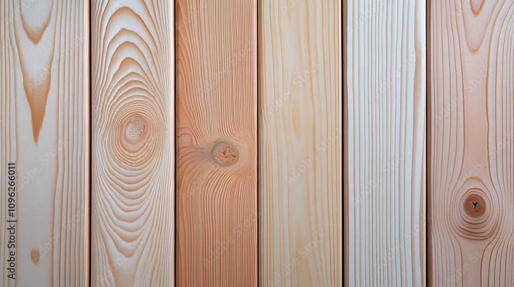 Poster natural wood texture background with unique grain patterns and varying shades in a vertical arrangem