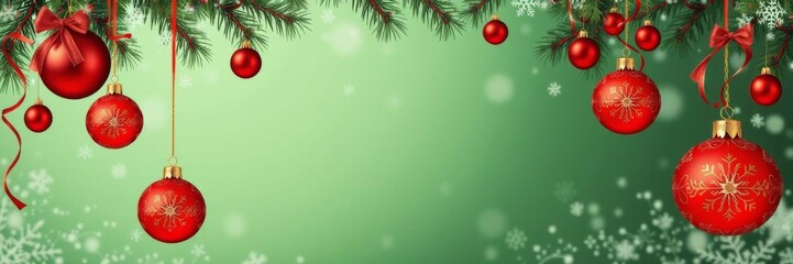 A collection of Christmas ornaments with a blank space in the middle for custom designs or logos, red, celebration, customizable