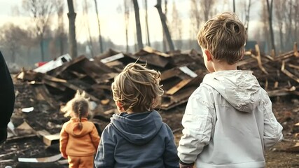3_Emergency Responders Assisting Family During Natural Disaster Evacuation