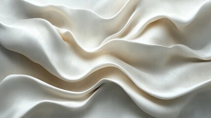 Obraz premium Abstract White Drapery: A Study in Texture and Light