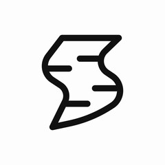 hurricane tornado icon sign vector