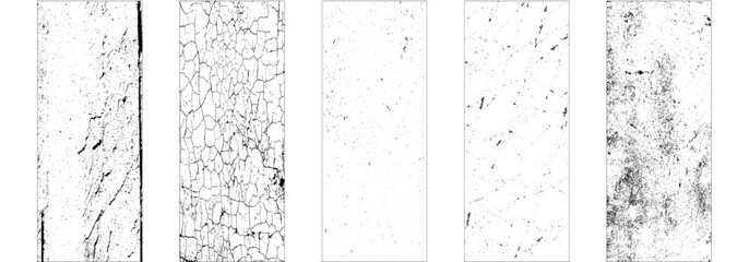 Collection of 5 grunge texture. Grunge overlay textures