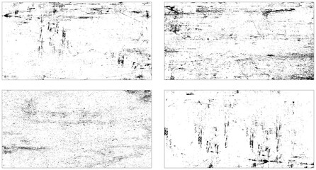 Set of grunge urban backgrounds. Vector Texture. 