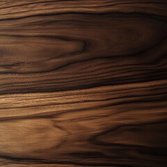 Close-up of a dark walnut wood surface with natural grain patterns
