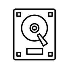 Portable Hard Drive Vector Icon