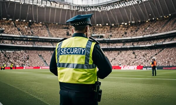 Security guard at a stadium.