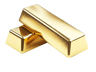 a close up of two gold bars