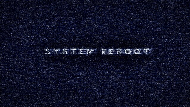 system reboot text background wallpaper
