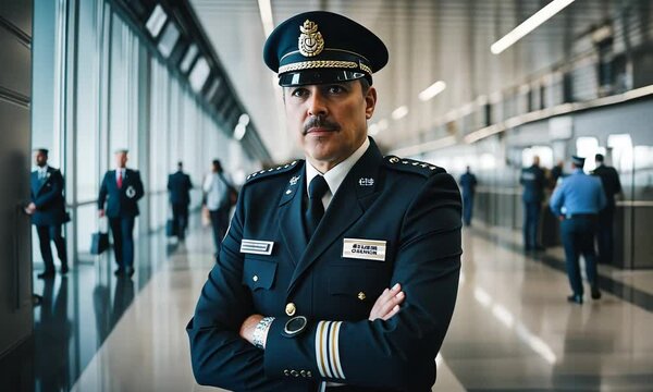 Customs agent at the airport.