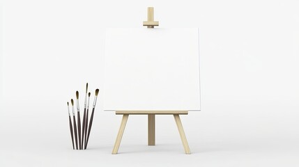 Creative art session home studio painting setup bright environment front view artistic expression