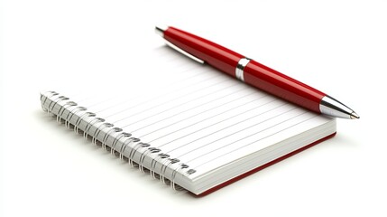 Writing inspiration notebook and pen home office stationery minimalist close-up creativity boost