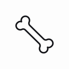 bone dog food icon sign vector