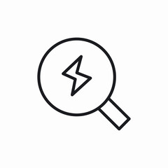 energy search icon sign vector
