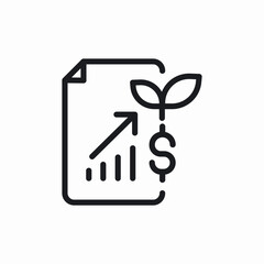 money growth icon sign vector