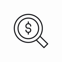 money search icon sign vector