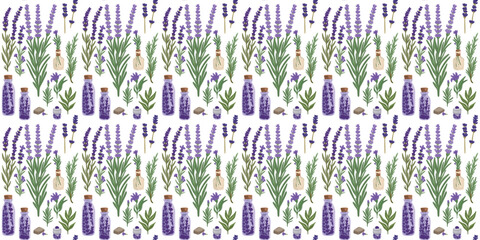 stylish lavender pattern with soft purple tones for textiles and wallpapers