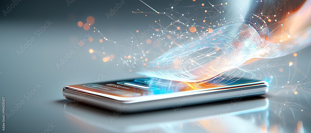 Poster innovative mobile application registration a guide to creating your profile digital interface techno