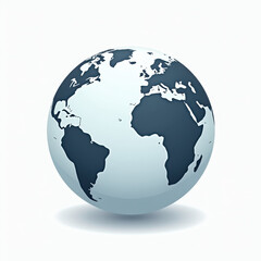Obraz premium Crisp High-Resolution Globe Icon for Global Connectivity