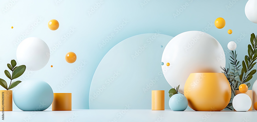 Poster creative design application register your profile with vibrant shapes in a modern environment for en