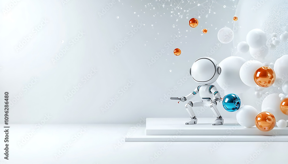 Poster robotic registration application exploring user profiles in a futuristic environment digital realm a