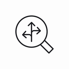 way search icon sign vector
