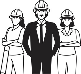 workers in a building