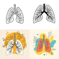 Creative Lung Illustrations