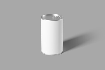 Food Tin Can Packaging Mockup