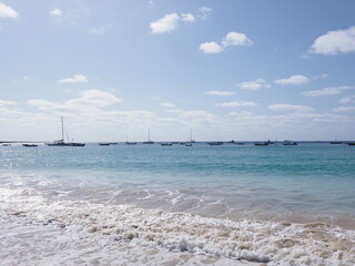 Marvellous Atlantic Ocean on Sal island in Cape Verde