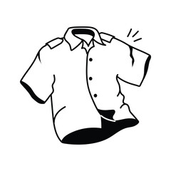 Grab this beautiful icon of shirt, dress shirt vector
