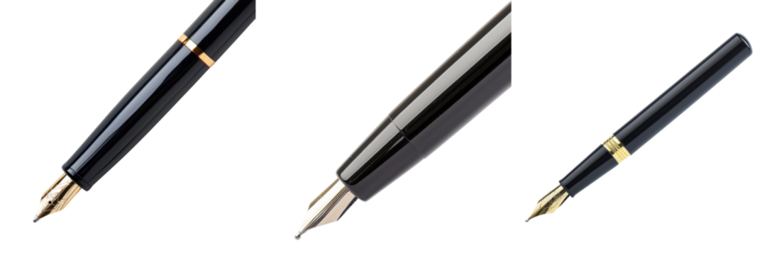Register and complete signup verification to start concept. Elegant fountain pens with gold accents .