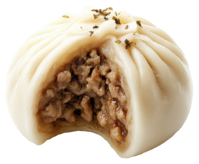 Chinese Steamed Buns, Bao Buns, Baozi, PNG, Isolated on Transparent Background