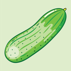 illustration of a cucumber