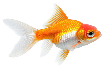 Goldfish, PNG, Isolated on Transparent Background