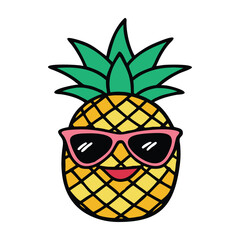 Chillin' Pineapple with Sunglasses