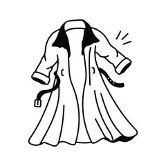 Get this amazing icon of overcoat in modern style