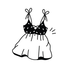 Have a look at this creative icon of night dress in modern style