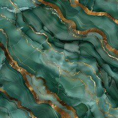 A seamless 3D wave pattern design with blue and green tones, featuring a textured water surface and geometric shapes, perfect for backgrounds, decoration, and illustrations