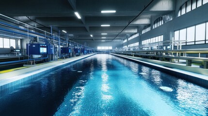 Fototapeta premium Industrial Water Treatment Facility