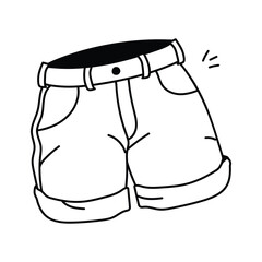 Stylish summer shorts vector design in modern style