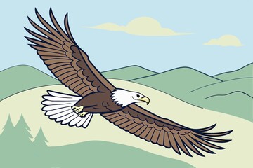 Obraz premium Eagle flight